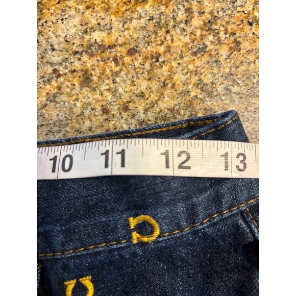 BDG Womens Cowboy Jeans Dark Wash Horseshoe Embroidered Straight Leg 27 - Picture 5 of 9